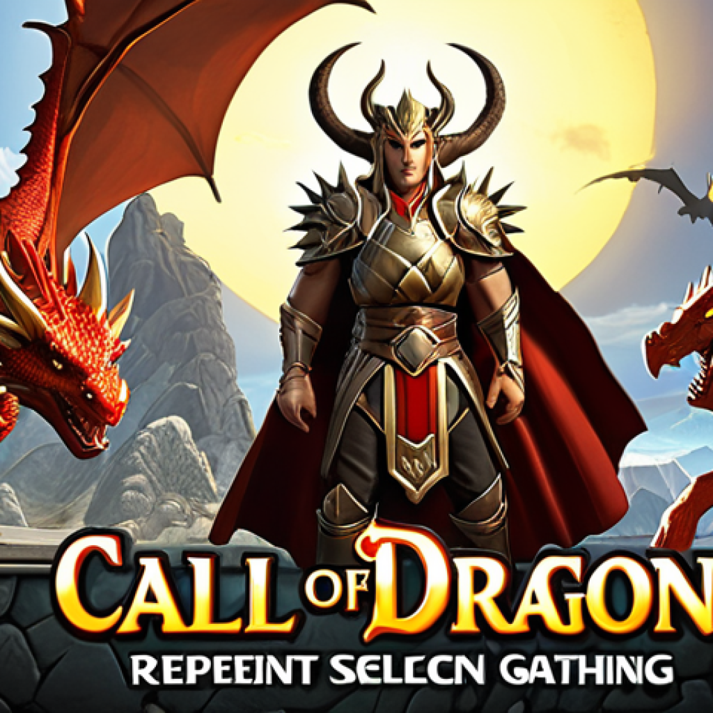 Early game hero selection in Call of Dragons impacts progression. Focus on skill synergy and resource gathering for F2P players, especially Epic heroes.

   *Prompt:* "Call of Dragons early game hero, skill synergy, resource gathering, F2P, Epic hero, strategic choice, fantasy art"